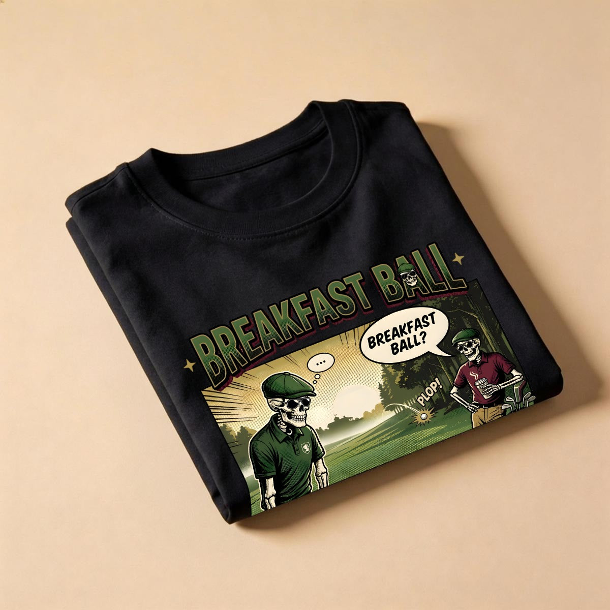 Breakfast Ball™ Tee Front – Bluffs & Bogeys