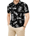 The King Performance Polo Black/White v3 – Bluffs & Bogeys