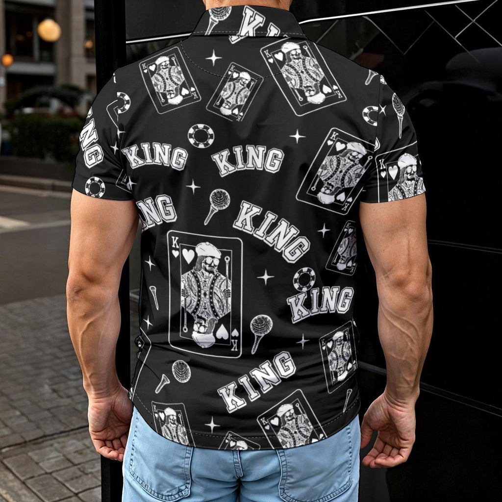 King Golf Polo – Black / White