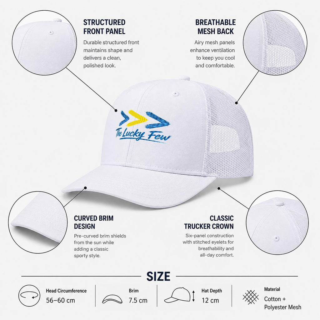 Embroidery Curved Mesh Cap For Golf