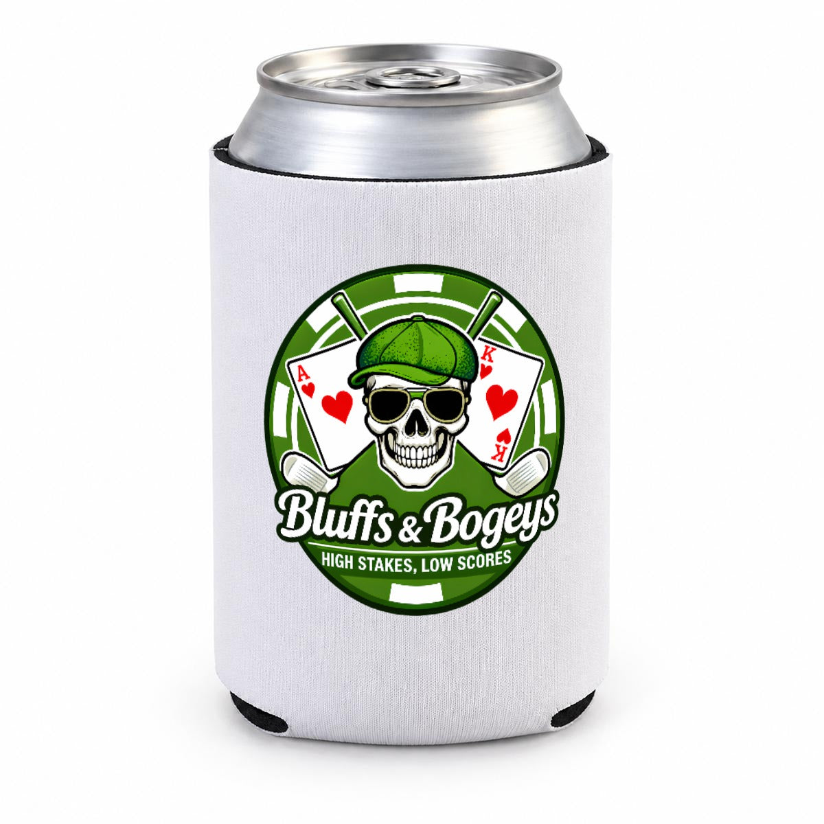 Bluffs & Bogeys 12oz Can Cooler