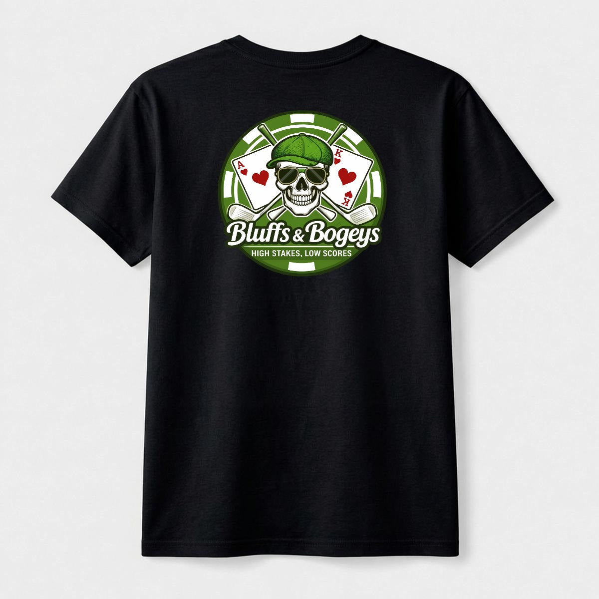 Bluffs & Bogeys Skull Tee I  Back