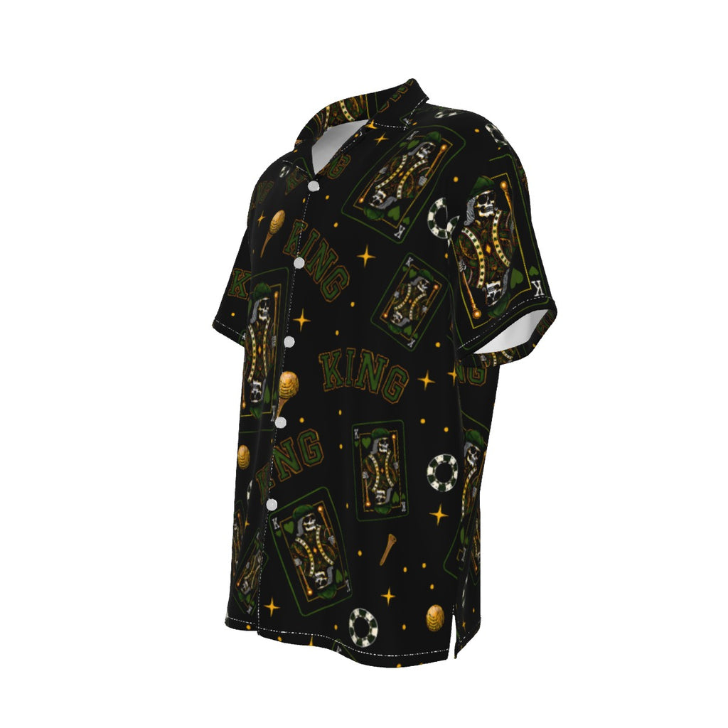 The King Button-Up Black/Green– Bluffs & Bogeys
