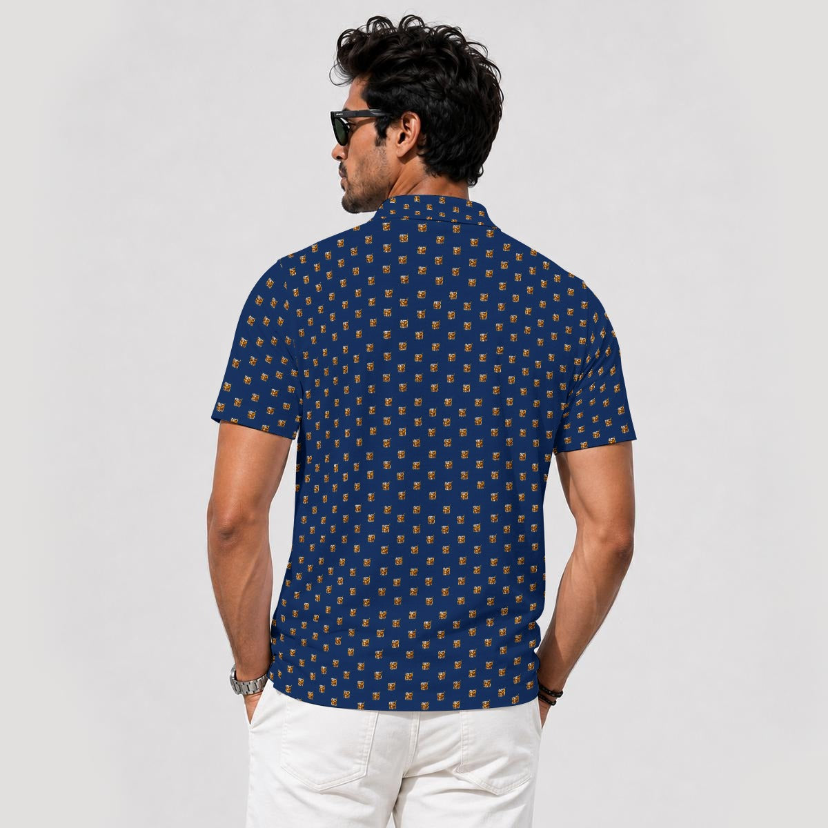 OLD FASHIONED GOLF POLO V4 Dark Blue