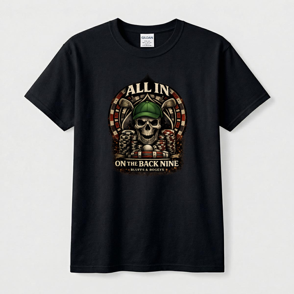 Bluffs & Bogeys “All In on the Back Nine” Front