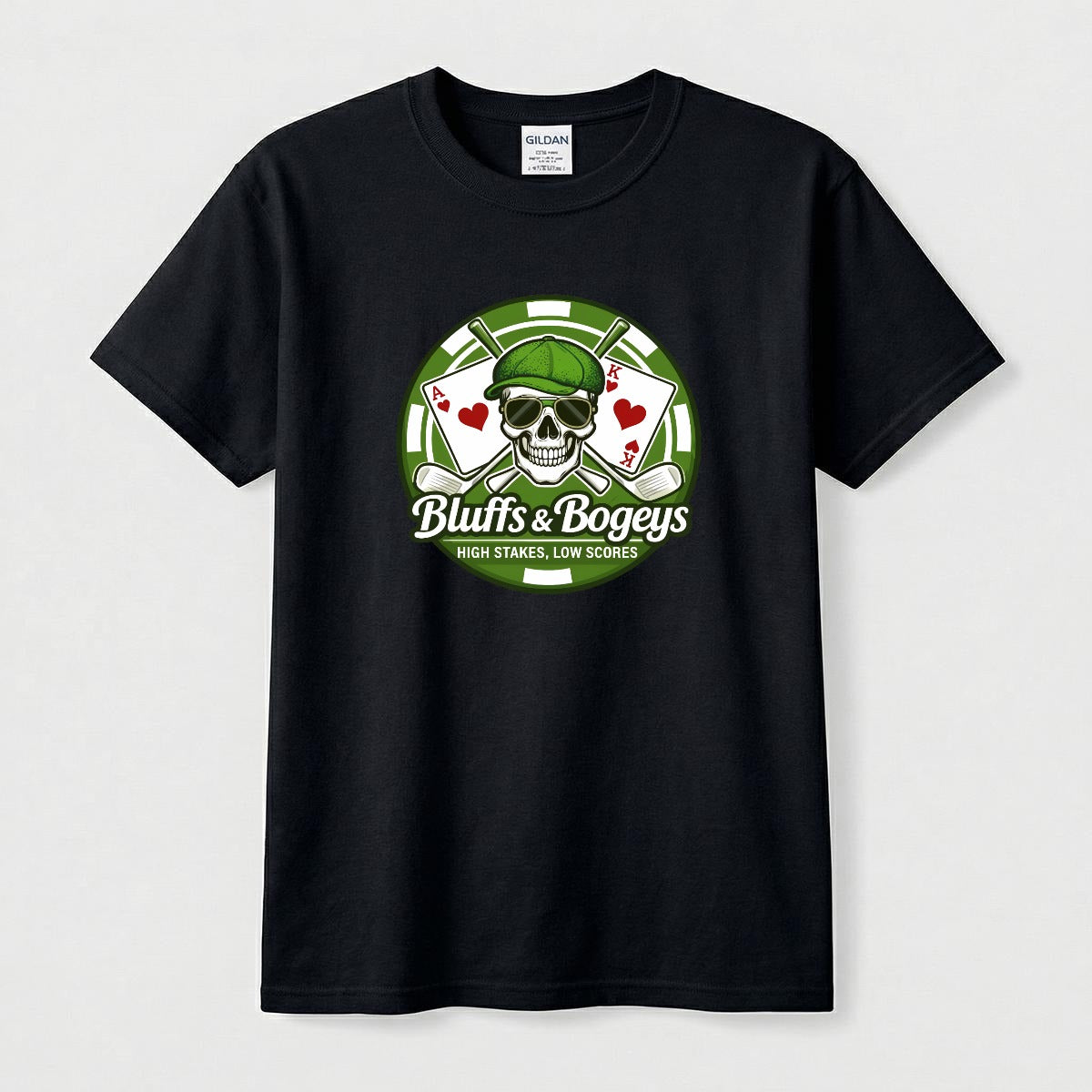 Bluffs & Bogeys Skull Tee I  Front