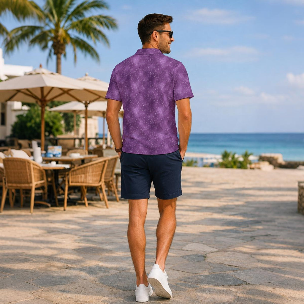 Purple Camo Performance Golf Polo V4
