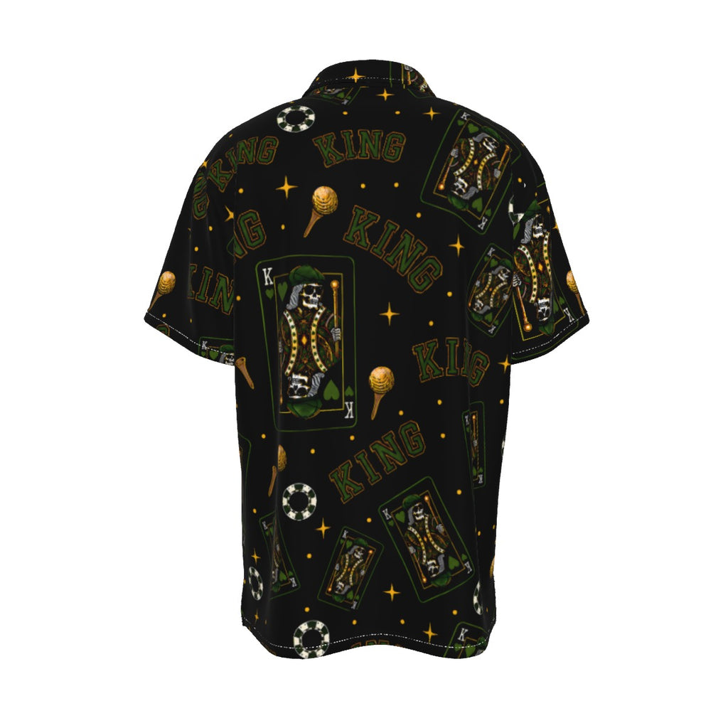 The King Button-Up Black/Green– Bluffs & Bogeys