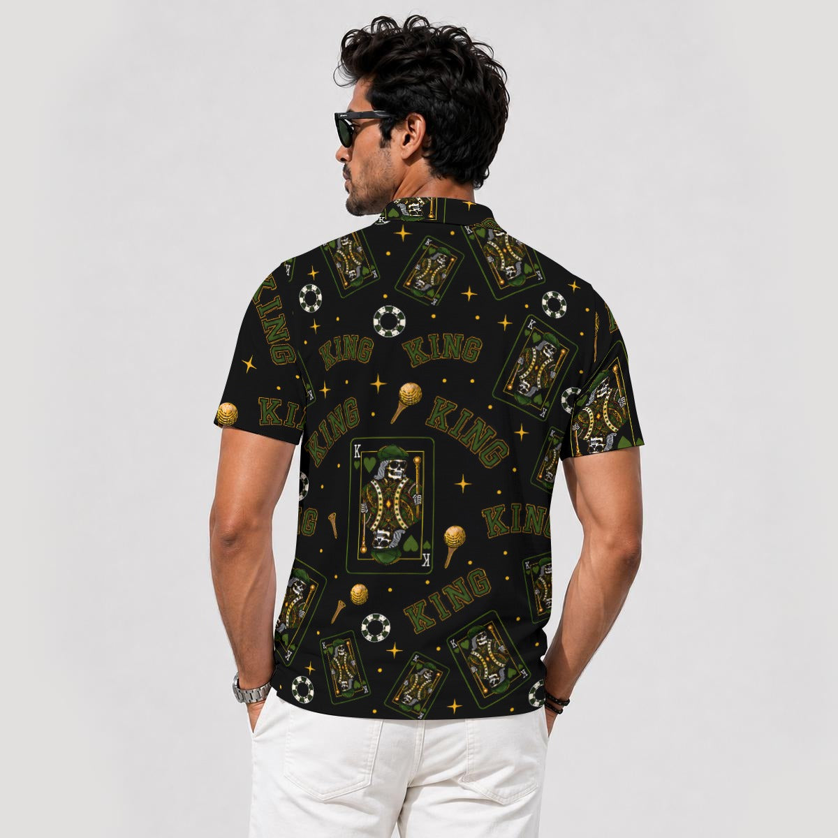 The King Performance Polo Black/Green V4 – Bluffs & Bogeys