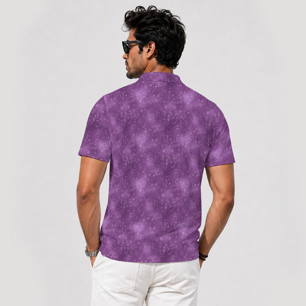 Purple Camo Performance Golf Polo V4