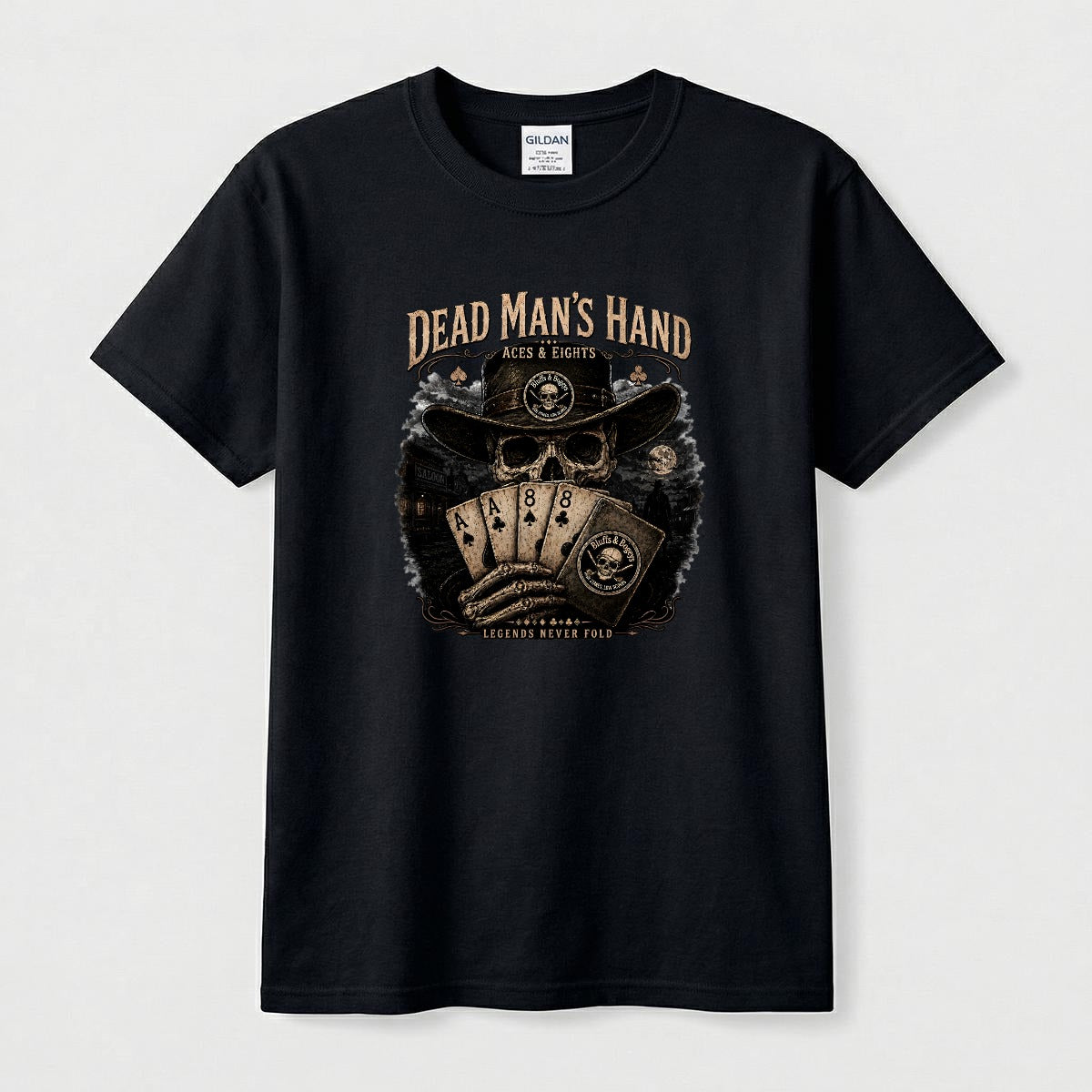 Dead Man's Hand Tee - Front Design