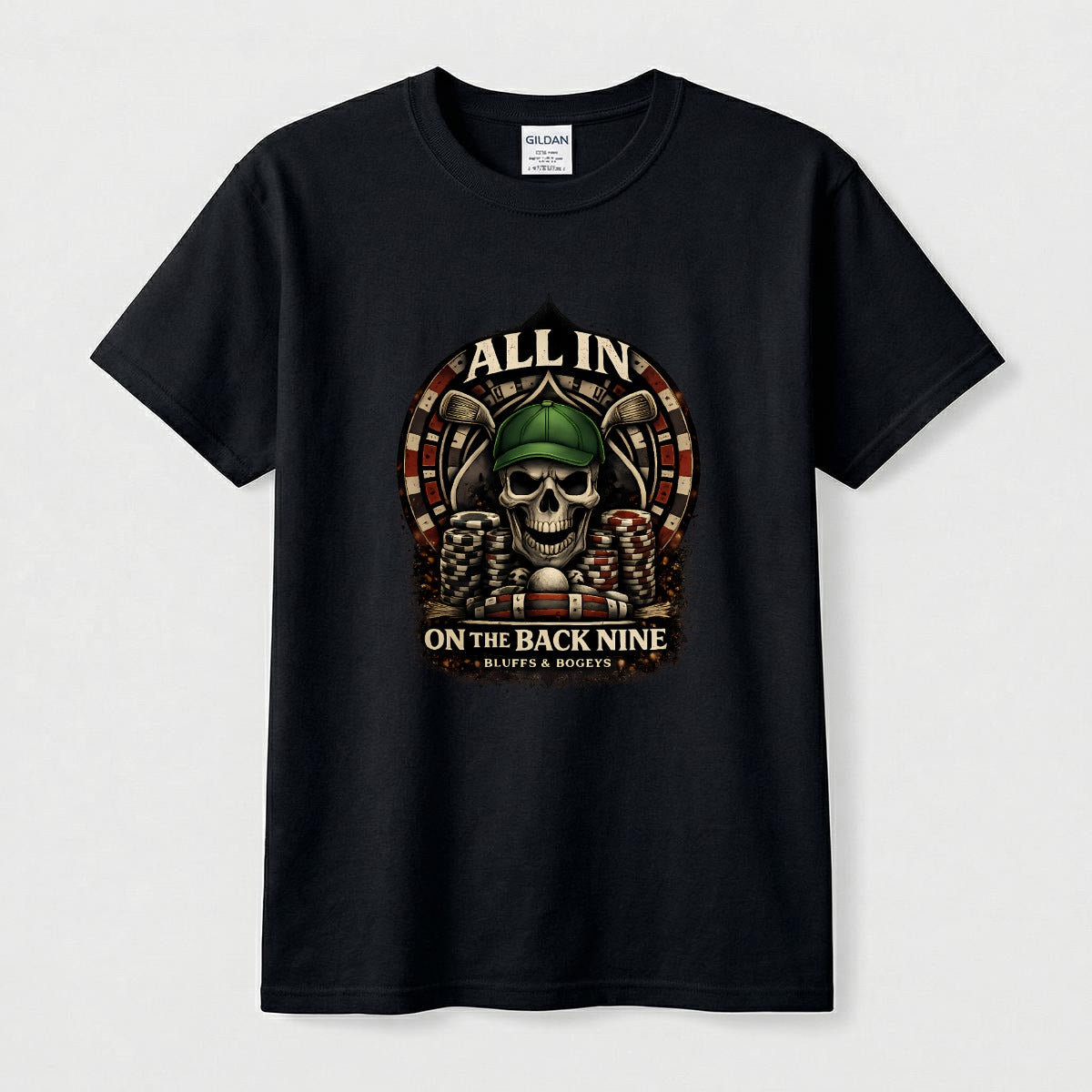 Bluffs & Bogeys “All In on the Back Nine” Front