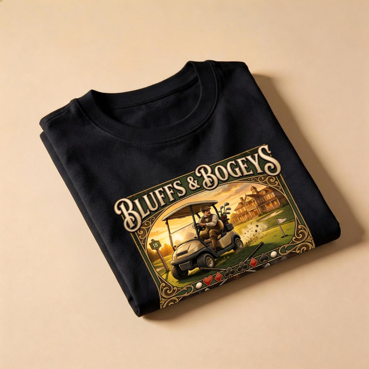 Bluffs & Bogeys “All In on the 19th Hole” Vintage - Front
