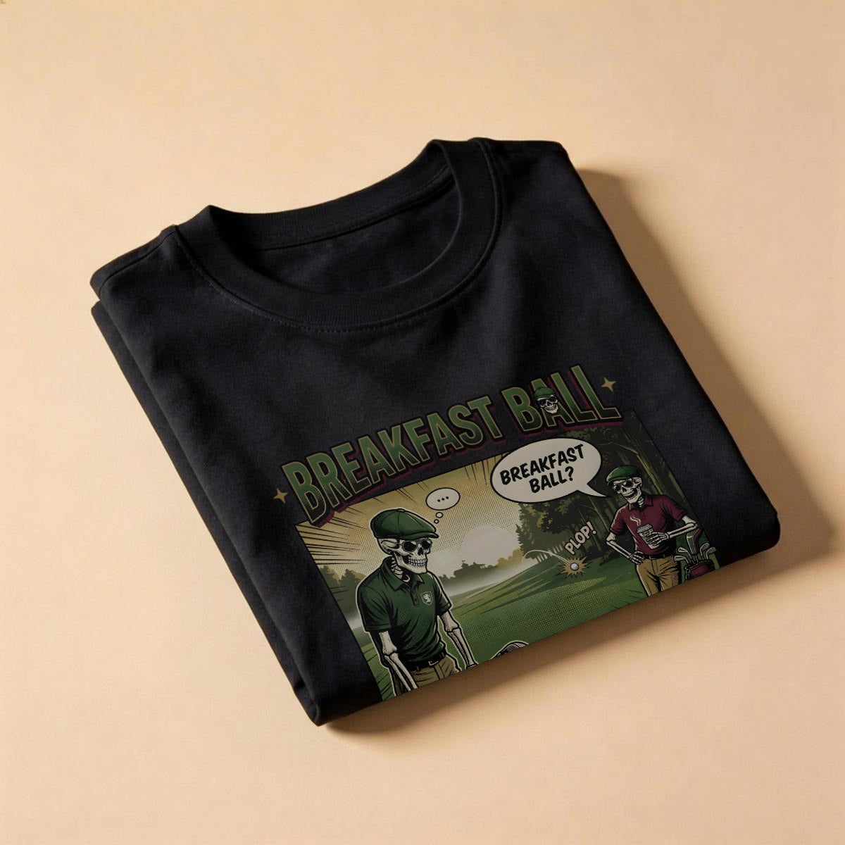 Breakfast Ball™ Tee Front – Bluffs & Bogeys