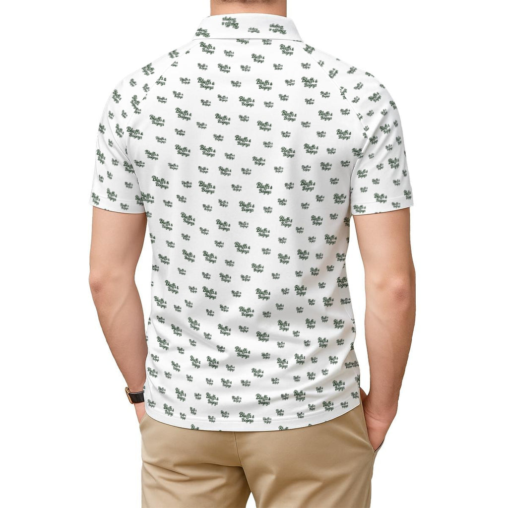 The Signature Bluffs & Bogeys Performance Polo White v3