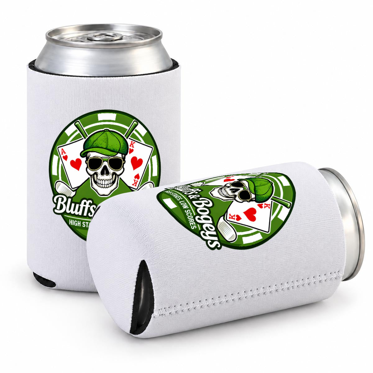 Bluffs & Bogeys 12oz Can Cooler