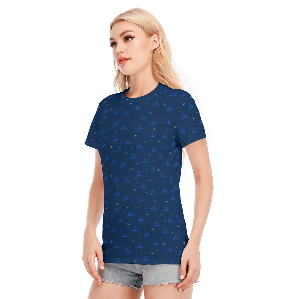 The Lucky Few Women's Round Neck T-Shirt - Blue | 190GSM Cotton
