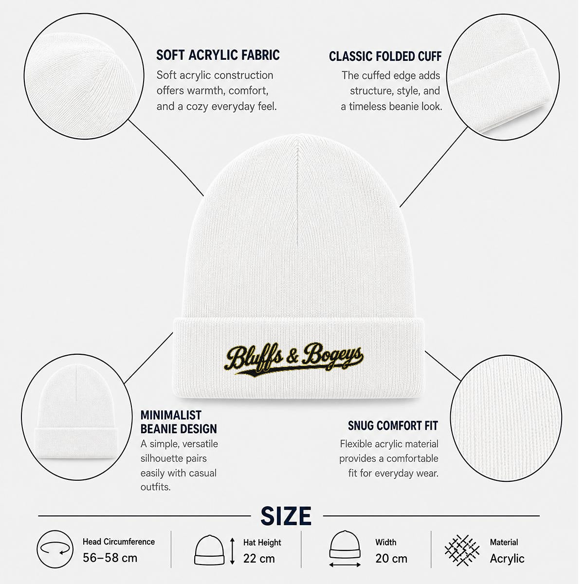 Bluffs & Bogeys Winter Beanie
