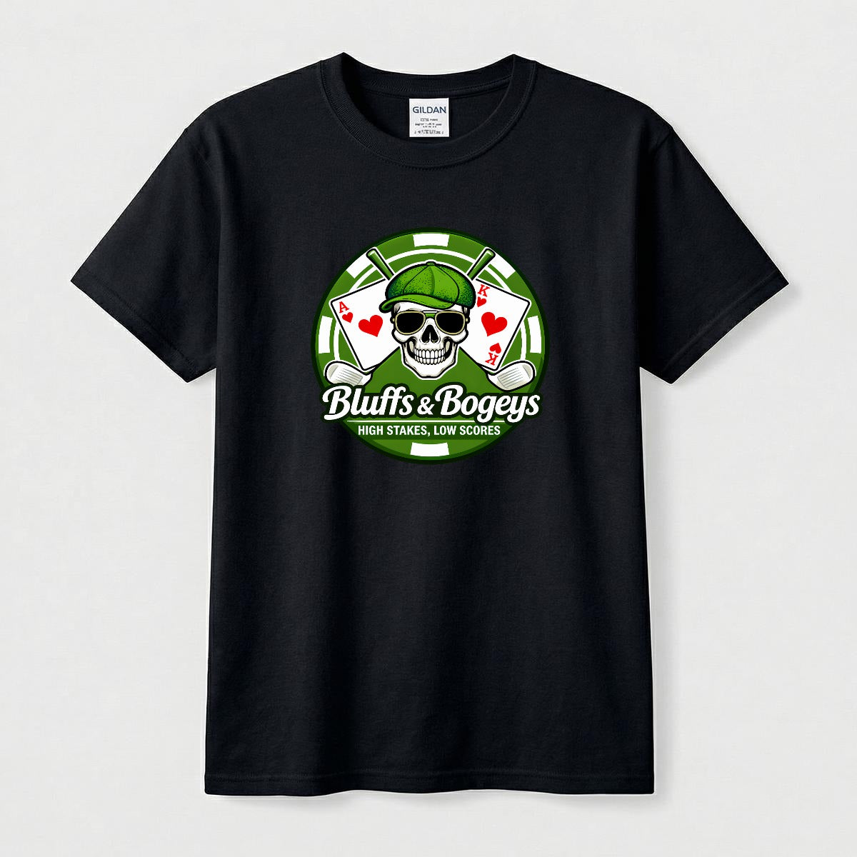 Bluffs & Bogeys Skull Tee I  Front