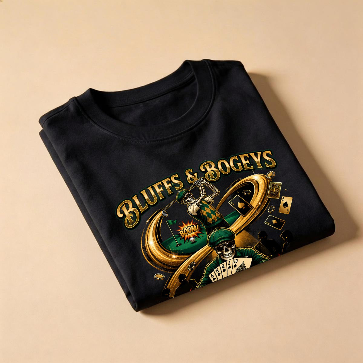 Bluffs & Bogeys “Landing Darts, Crushin Hearts” Front
