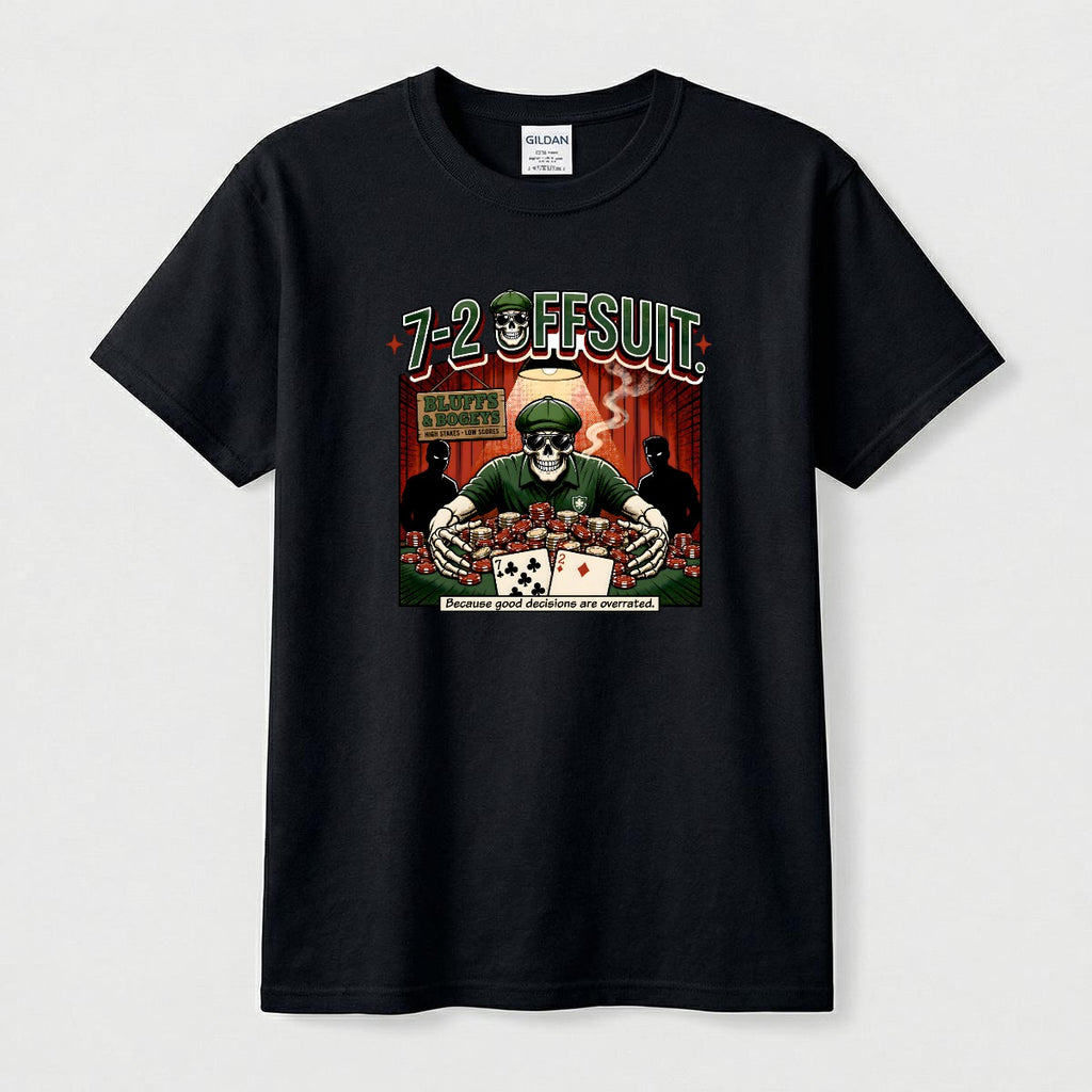 Bluffs & Bogeys "7-2 Offsuit" Tee - Front