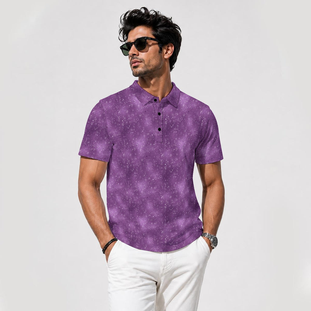 Purple Camo Performance Golf Polo V4