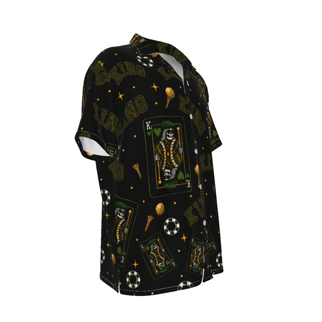 The King Button-Up Black/Green– Bluffs & Bogeys