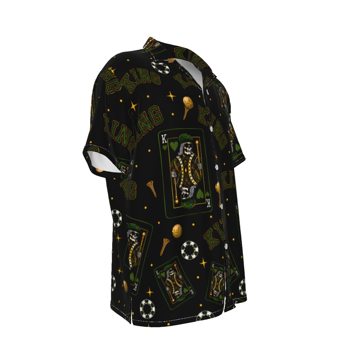 The King Button-Up Black/Green– Bluffs & Bogeys