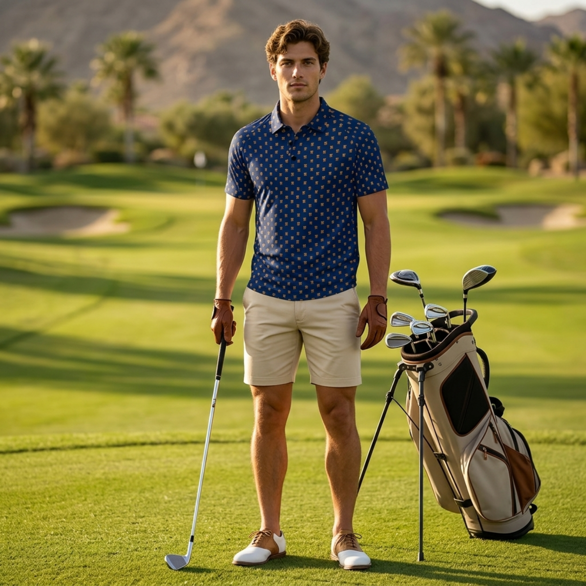 OLD FASHIONED GOLF POLO V4 Dark Blue