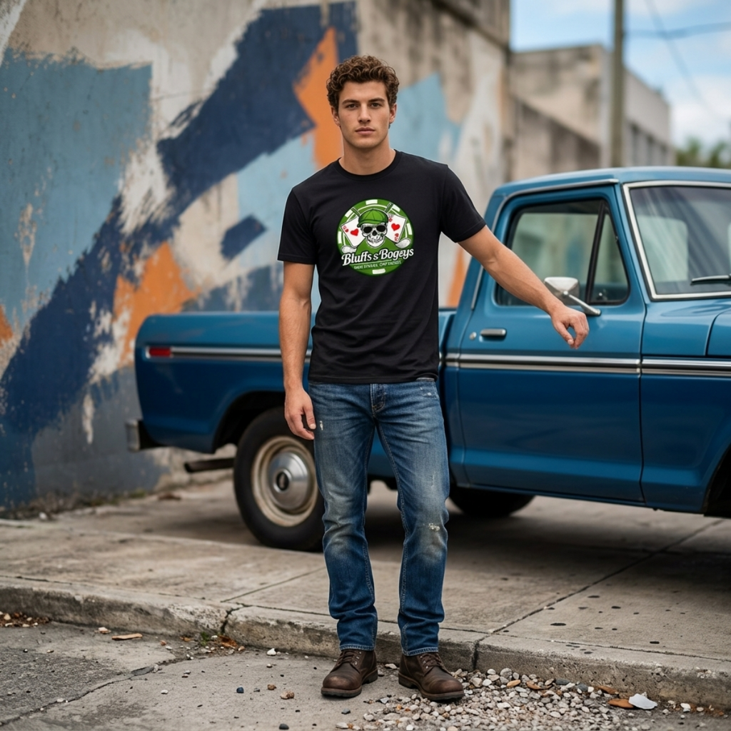 Bluffs & Bogeys Skull Tee I  Front
