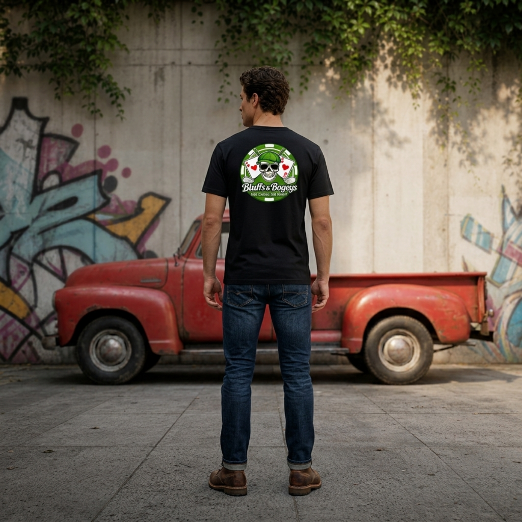 Bluffs & Bogeys Skull Tee I  Back