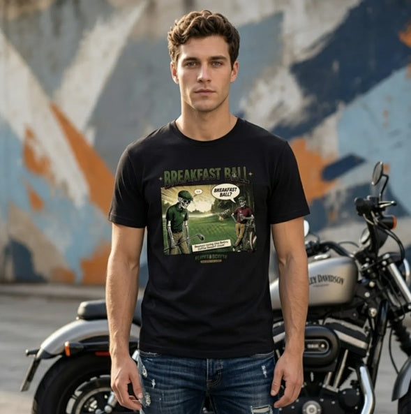 Breakfast Ball™ Tee Front – Bluffs & Bogeys