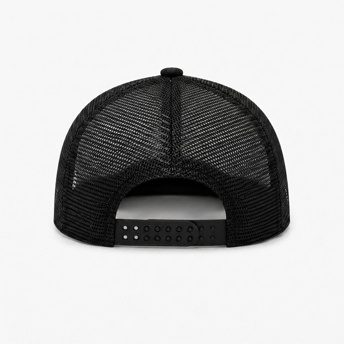 Bluffs & Bogeys Script Trucker Cap ~ Black