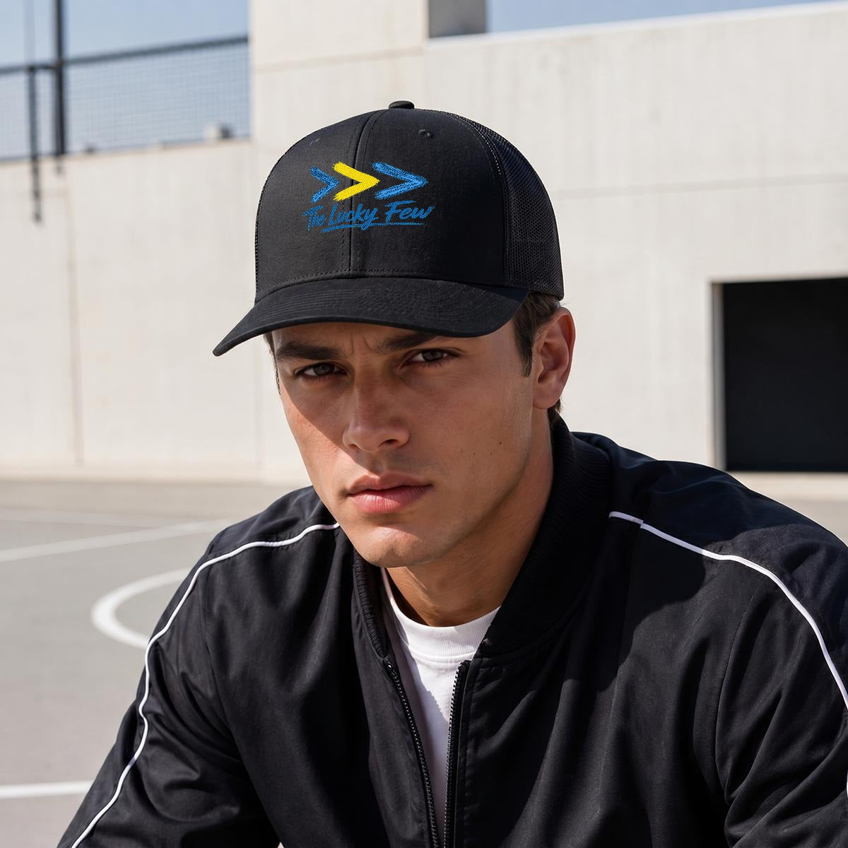 Embroidery Curved Mesh Cap For Golf