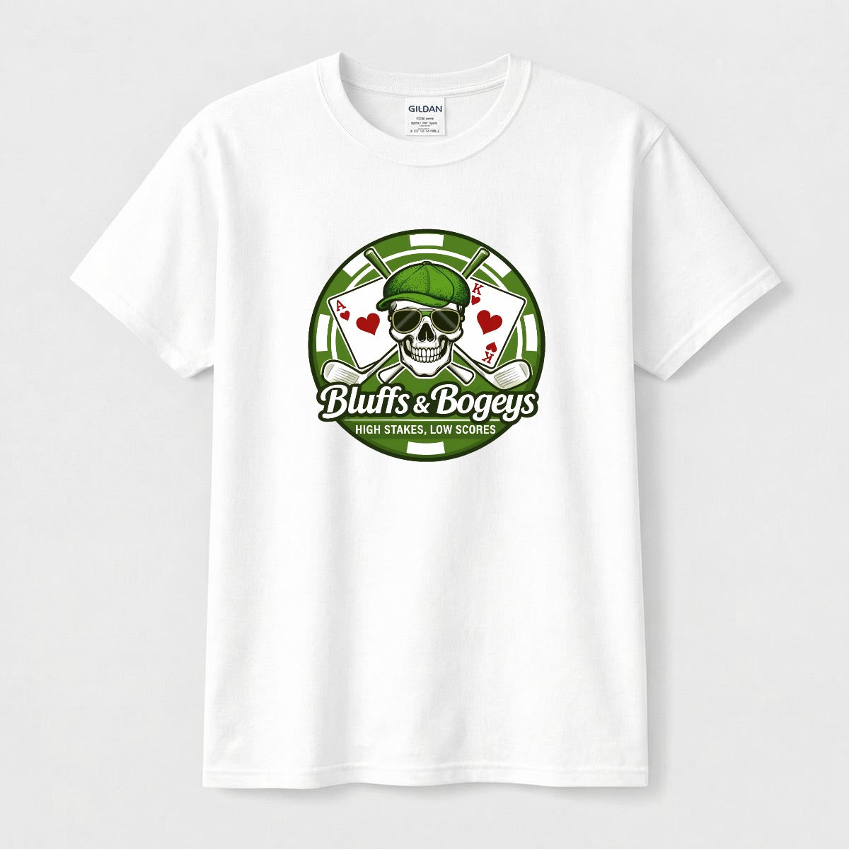 Bluffs & Bogeys Skull Tee I  Front