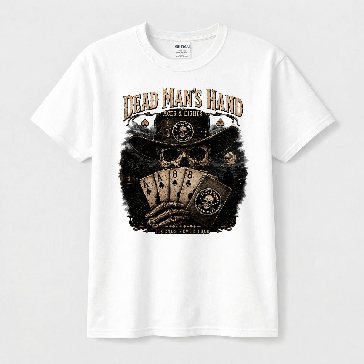 Dead Man's Hand Tee - Front Design