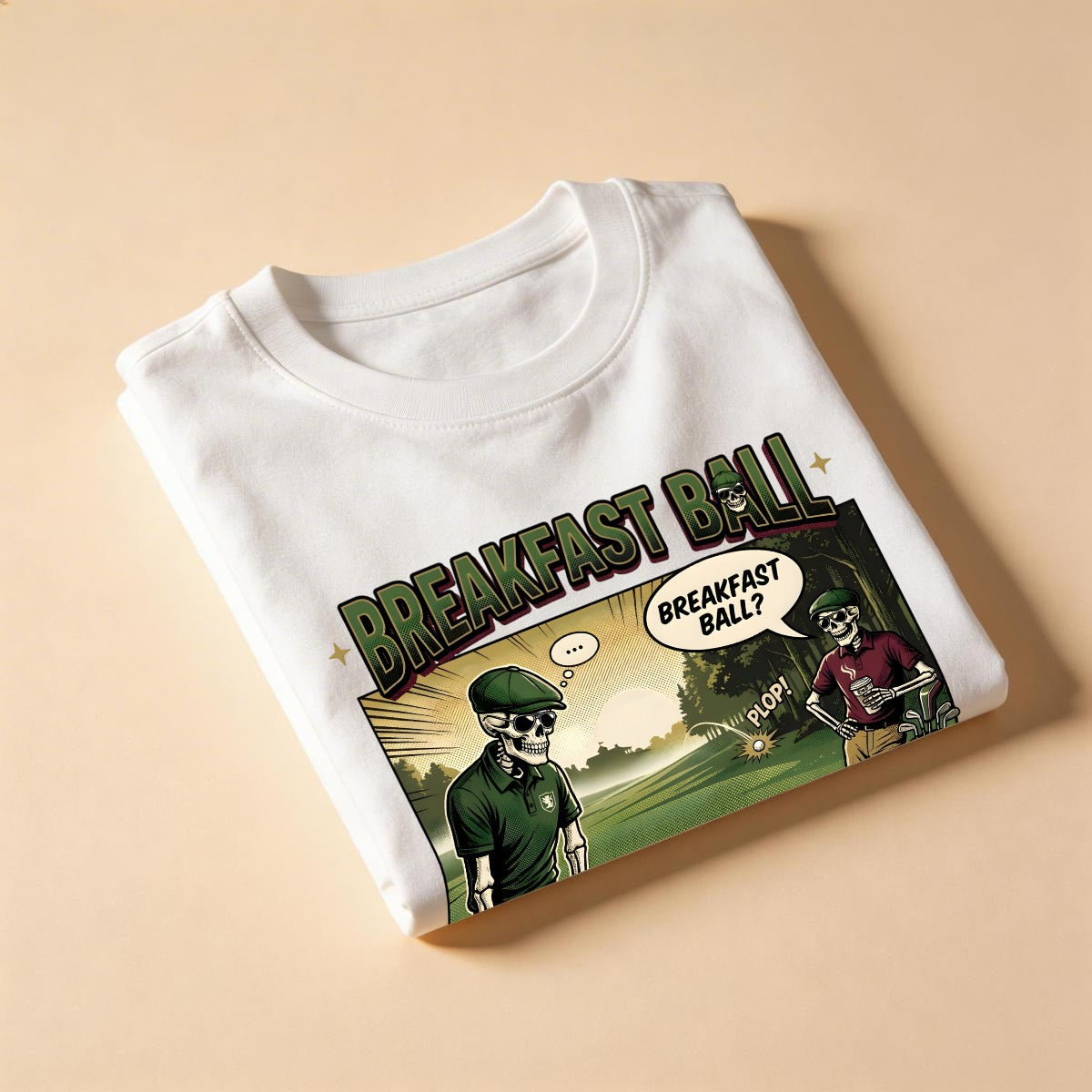 Breakfast Ball™ Tee Front – Bluffs & Bogeys