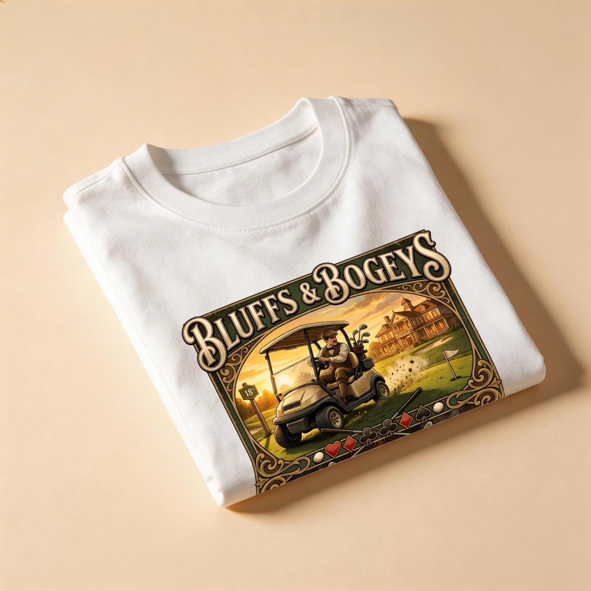 Bluffs & Bogeys “All In on the 19th Hole” Vintage - Front