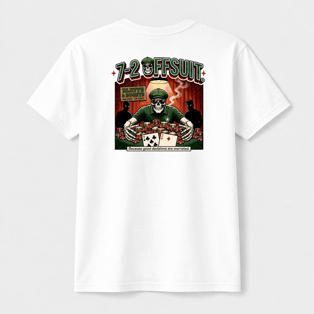 Bluffs & Bogeys "7-2 Offsuit" Tee - Back
