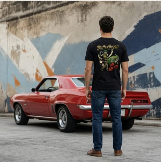 Bluffs & Bogeys “Sit… Sit… Ah Sh*t!” Tee Back