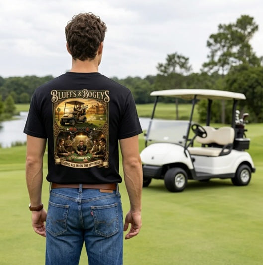 Bluffs & Bogeys “All In on the 19th Hole” Vintage - Back