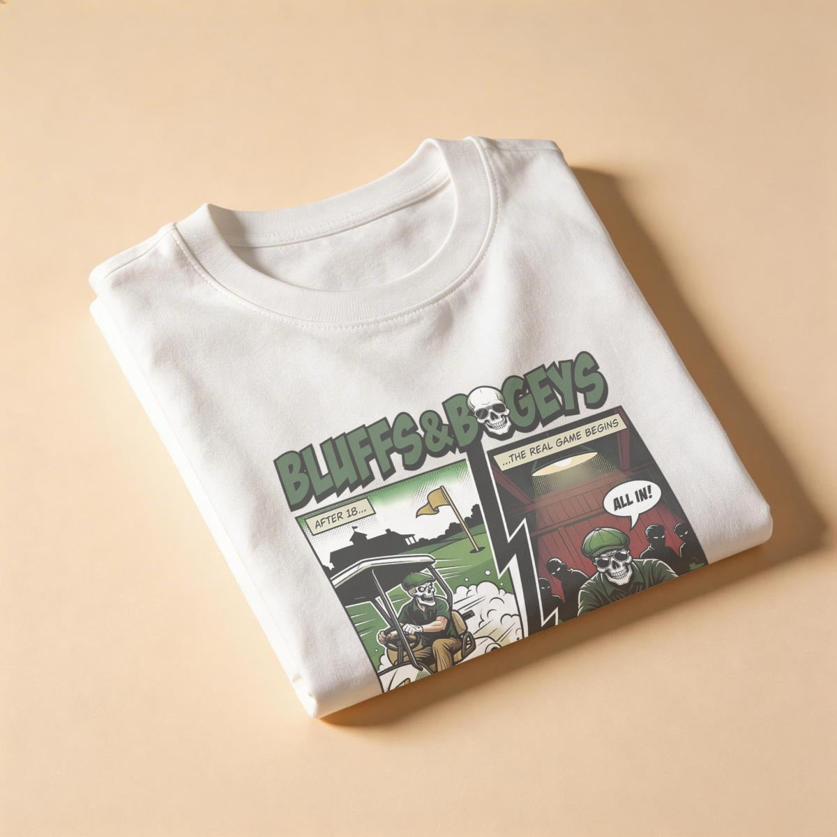 Bluffs & Bogeys “Going All In on the 19th Hole - Comic" Front