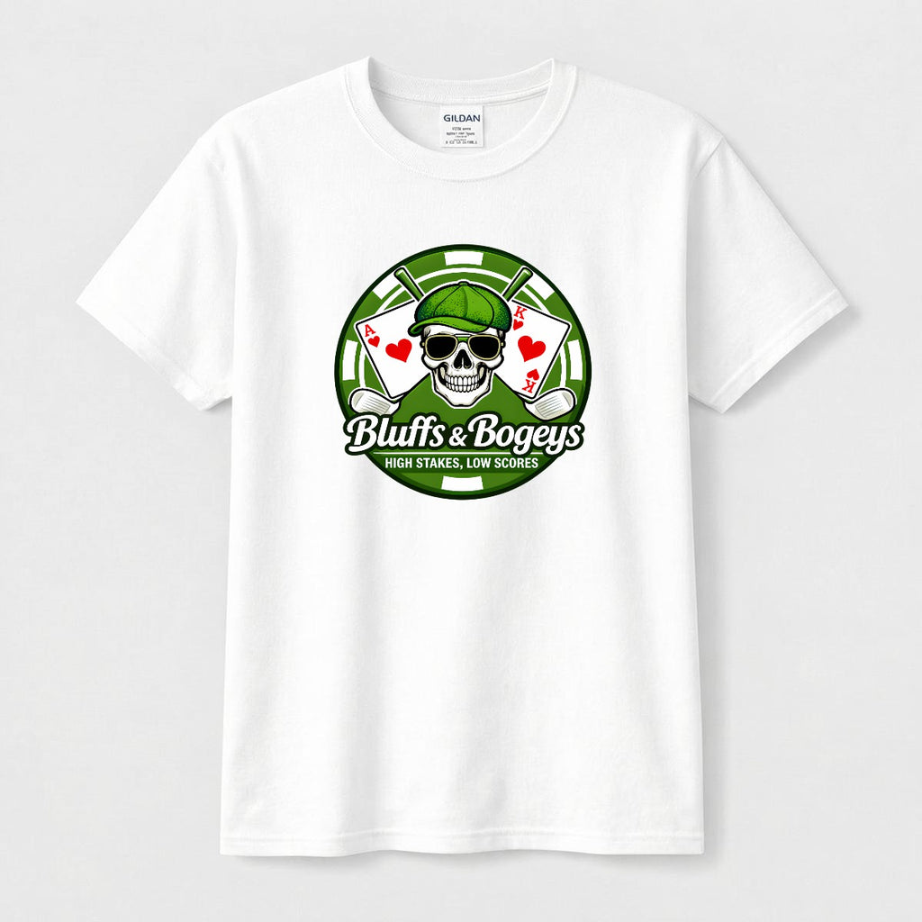 Bluffs & Bogeys Skull Tee I  Front