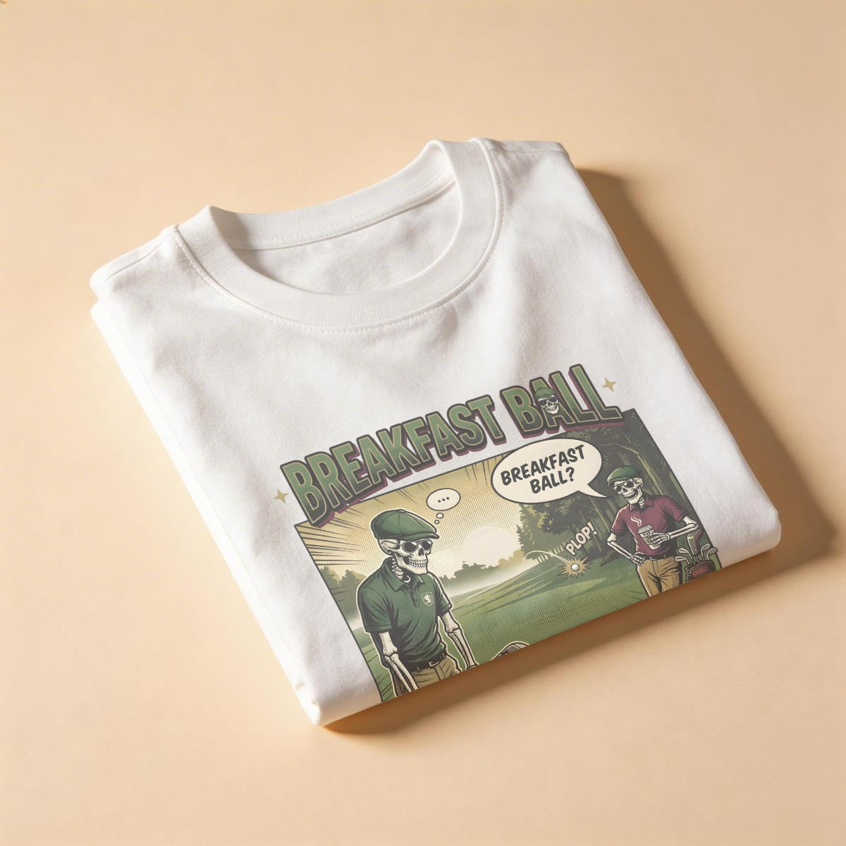 Breakfast Ball™ Tee Front – Bluffs & Bogeys